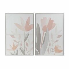 Quadro DKD Home Decor 62,2 x 3,5 x 90 cm Fiori Shabby Chic (2 Unità)