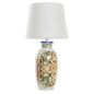 Desk lamp DKD Home Decor Ceramic Linen White (34 x 34 x 67 cm)