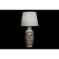 Desk lamp DKD Home Decor Ceramic Linen White (34 x 34 x 67 cm)