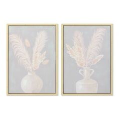 Painting DKD Home Decor Vase 50 x 4 x 70 cm Shabby Chic (2 Units)