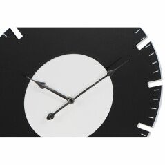 Orologio da Parete DKD Home Decor 50 x 3,5 x 50 cm Nero Bianco Vintage Legno MDF (2 Unità)