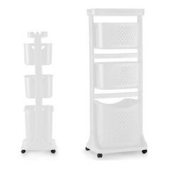 Carrello porta abiti Bianco polipropilene (33 x 112 x 42,5 cm)