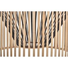 Ceiling Light DKD Home Decor Brown Black Wood Bamboo 50 W 43 x 43 x 53 cm