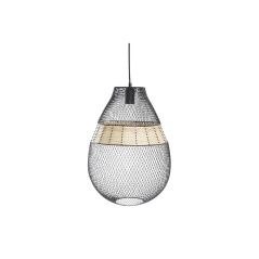 Lampadario DKD Home Decor Nero Metallo Marrone 50 W 32 x 32 x 43 cm