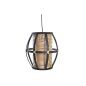 Lampadario DKD Home Decor Nero Marrone 220 V 50 W (34 x 34 x 35 cm)