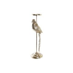 Candle Holder DKD Home Decor Champagne Aluminium Parrot (21 x 21 x 72 cm)