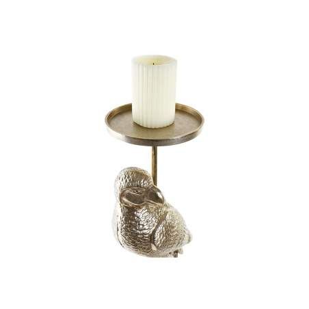 Candelabro DKD Home Decor Champagne Alluminio Pappagallo (21 x 21 x 72 cm)