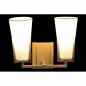 Wall Lamp DKD Home Decor Crystal Golden Metal Polyester White (30 x 18 x 23 cm)