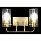 Wall Lamp DKD Home Decor Crystal Golden Metal 220 V 50 W (41 x 17 x 24 cm)