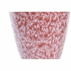 Vaso DKD Home Decor Rosa Turchese Gres Fiore Mediterraneo 18 x 18 x 25 cm 16 x 16 x 26 cm (2 Unità)