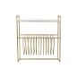 Magazine rack DKD Home Decor Mirror Golden Metal (76 x 35 x 83 cm)