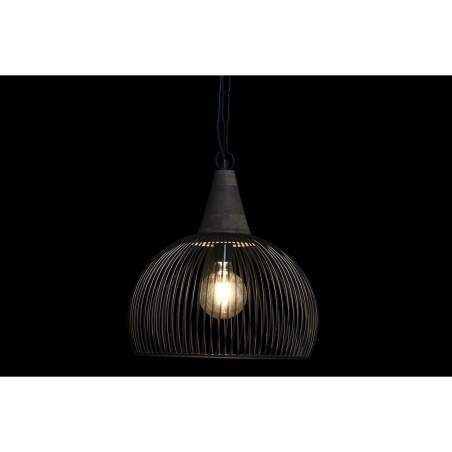 Ceiling Light DKD Home Decor Natural Black Metal Wood 50 W 36 x 36 x 40 cm