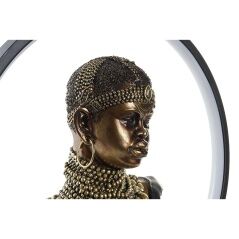 Lighting decoration DKD Home Decor Resin African Woman (35,5 x 11 x 36 cm)