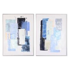 Painting DKD Home Decor Abstract Urban 60 x 3 x 80 cm 60 x 3,5 x 80 cm (2 Units)