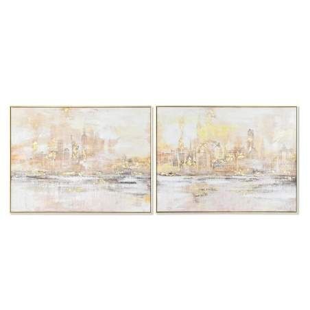 Painting DKD Home Decor 80 x 3,5 x 60 cm New York Loft (2 Units)