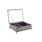 Jewelry box DKD Home Decor Crystal Metal (24 x 18 x 7 cm)