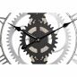 Orologio da Parete DKD Home Decor Argentato Nero MDF Ferro Ingranaggi Loft (60 x 4 x 60 cm)