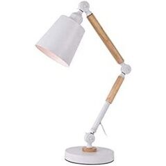 Flexo/Desk lamp EDM White Metal 60 W E27 Ø 18 x 53 cm