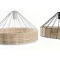 Lampadario DKD Home Decor 35 x 35 x 22 cm Nero Metallo Rattan 50 W (2 Unità)