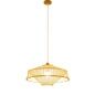 Ceiling Light DKD Home Decor Brown Bamboo (50 x 50 x 23 cm)