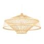 Ceiling Light DKD Home Decor Brown Bamboo (50 x 50 x 23 cm)