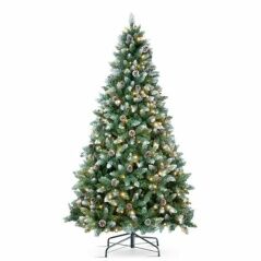 Christmas Tree DKD Home Decor Green Metal Polyethylene 90 x 90 x 180 cm 180 cm