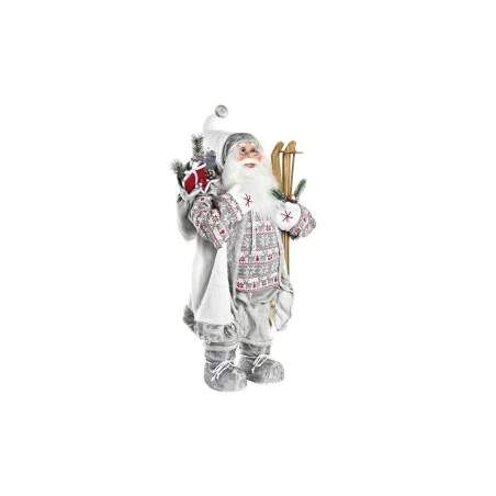 Decoration DKD Home Decor Father Christmas White Red Grey PVC 45 x 34 x 83 cm