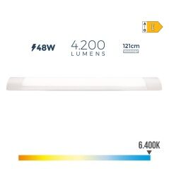 Tubo LED EDM 31681 A E 48 W 4200 Lm (6400 K)