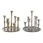 Candle Holder DKD Home Decor 29 x 29 x 30 cm Aluminium Modern (2 Units)