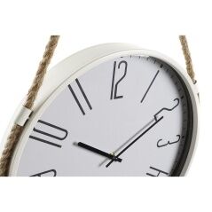 Wall Clock DKD Home Decor 40 x 4,5 x 55 cm Rope Iron (2 Units)