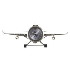 Table clock DKD Home Decor 42 x 23 x 14 cm Aeroplane Iron (2 Units)