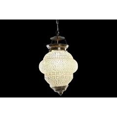 Ceiling Light DKD Home Decor White Metal Crystal 25 W 23 x 23 x 33 cm