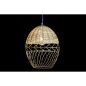 Ceiling Light DKD Home Decor Metal White Light brown Rattan 50 W (30 x 30 x 38 cm)