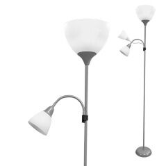 Floor Lamp EDM Boston Silver Metal