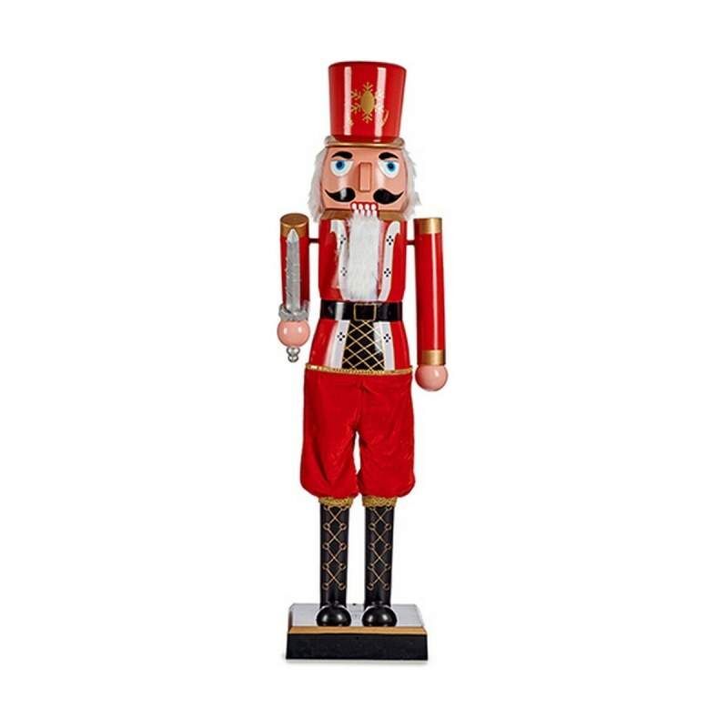 Decorative Figure Nutcracker Black Music Red Movement Extendable Plastic