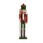 Decorative Figure Red Green Nutcracker 18,5 x 81,5 x 16,5 cm Plastic