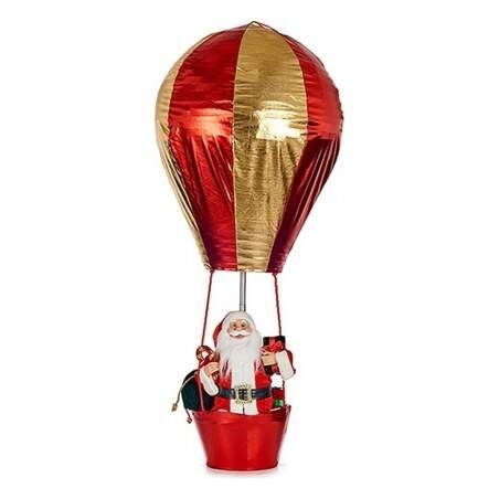 Statua Decorativa Palloncino Babbo Natale 64 x 150 x 64 cm Rosso Dorato Plastica