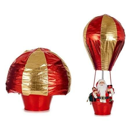 Statua Decorativa Palloncino Babbo Natale 64 x 150 x 64 cm Rosso Dorato Plastica