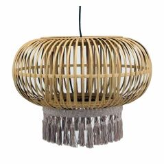 Lampadario DKD Home Decor Marrone 50 W Frange Città 220 V 44 x 44 x 32 cm