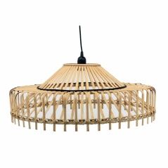 Lampadario DKD Home Decor 61 x 61 x 23 cm 61 x 61 x 31 cm Marrone Bambù 50 W