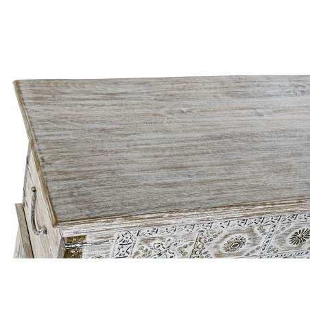 Baule DKD Home Decor Ottone Legno di mango In piedi 90 x 40 x 80 cm