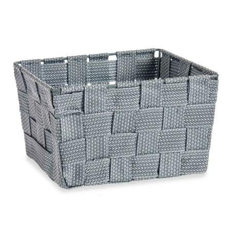 Basket Braiding Grey Cloth (15 x 10,5 x 20 cm) (24 Units)