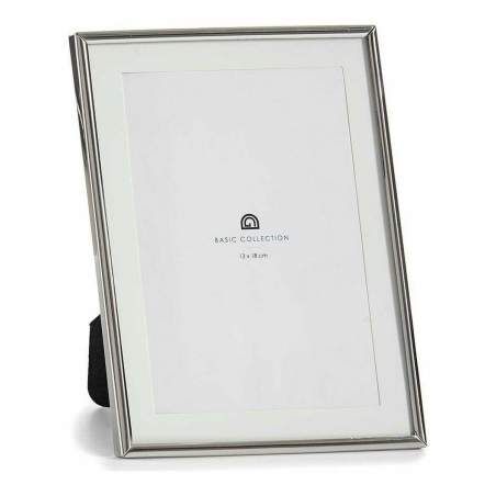 Photo frame Crystal Silver Steel (12 x 19,5 x 15,5 cm) (12 Units)