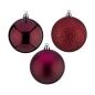 Set of Christmas balls Purple Plastic Ø 7 cm (24 Units)