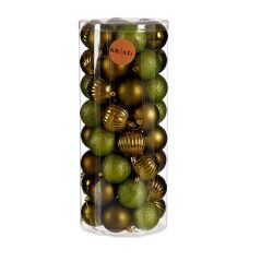 Set di palline di Natale Verde Plastica (4 Unità)