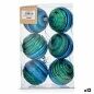 Set di palline di Natale Ø 8 cm Azzurro Verde PVC (12 Unità)