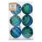 Set di palline di Natale Ø 8 cm Azzurro Verde PVC (12 Unità)