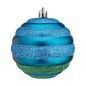 Set di palline di Natale Ø 8 cm Azzurro Verde PVC (12 Unità)