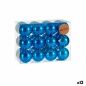 Set of Christmas balls Blue Plastic (12 Units)