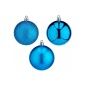 Set of Christmas balls Blue PVC (12 Units)